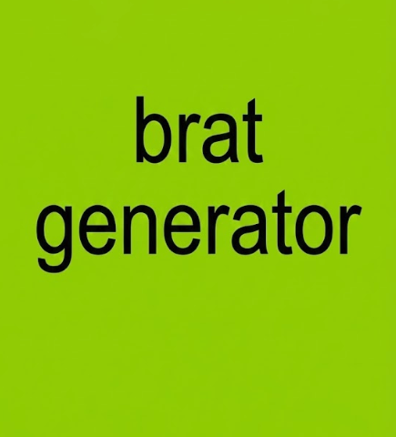 Brat 生成器 – 创建病毒式柠檬绿专辑封面