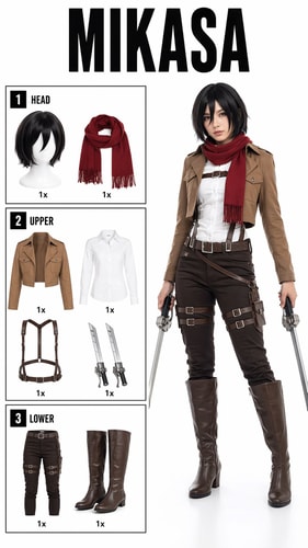 5. Mikasa Ackerman / Attack on Titan