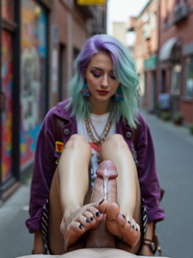 AI Footjob Porn