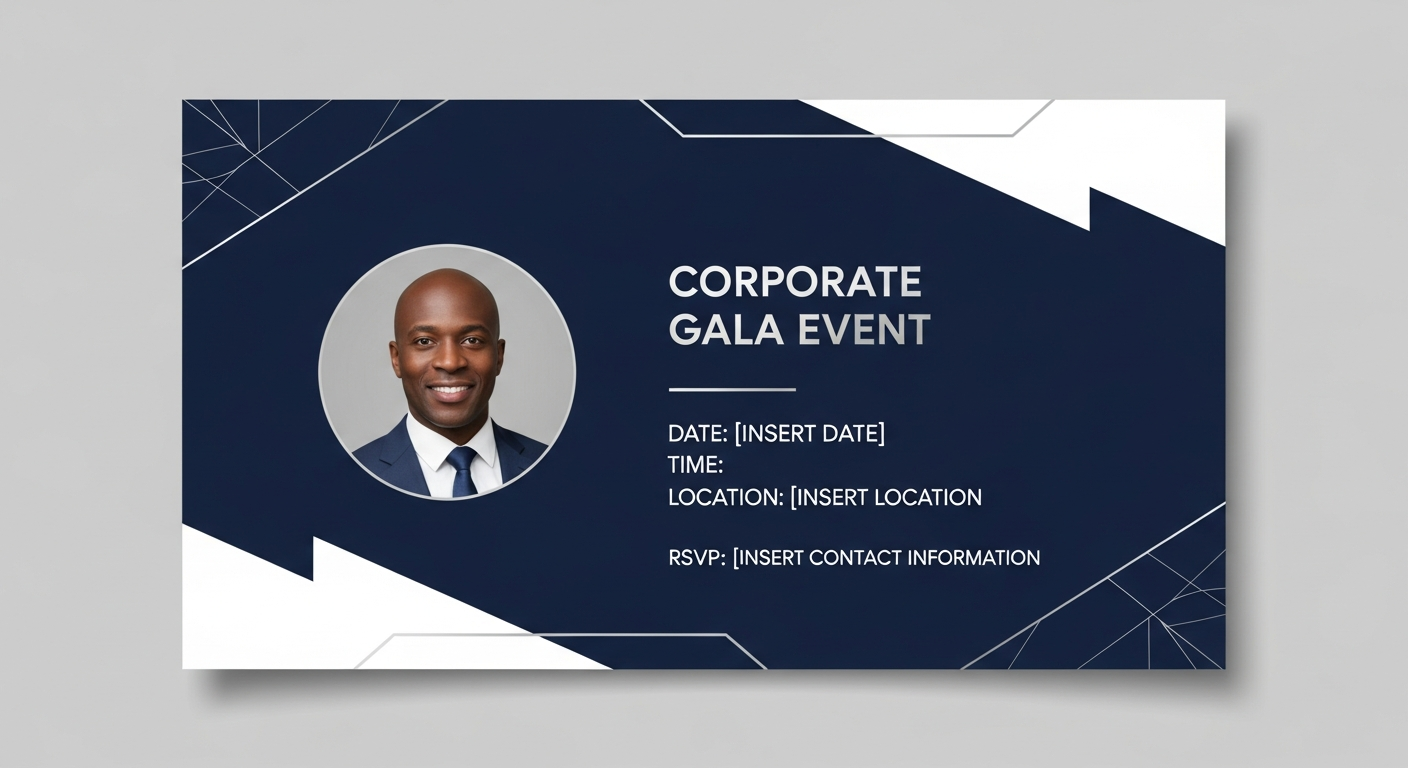 Corporate Gala Event Invitation Design