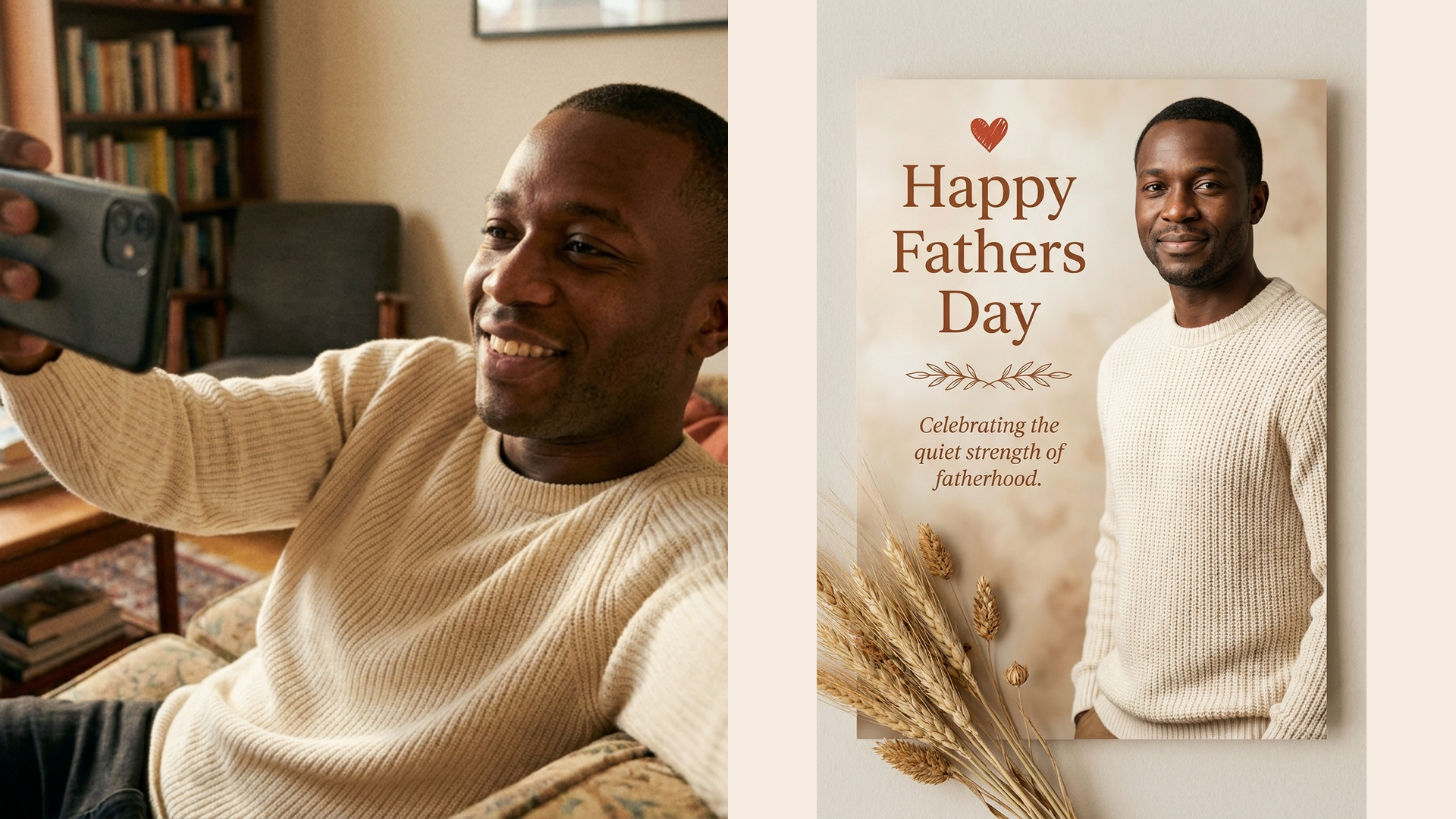 Classic Father Portrait Card