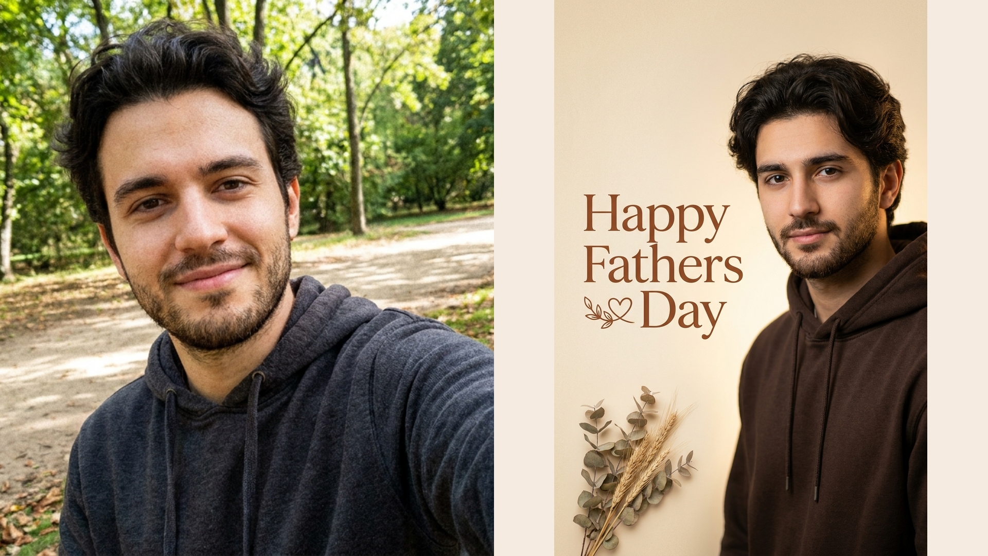 Young Dad Portrait Card