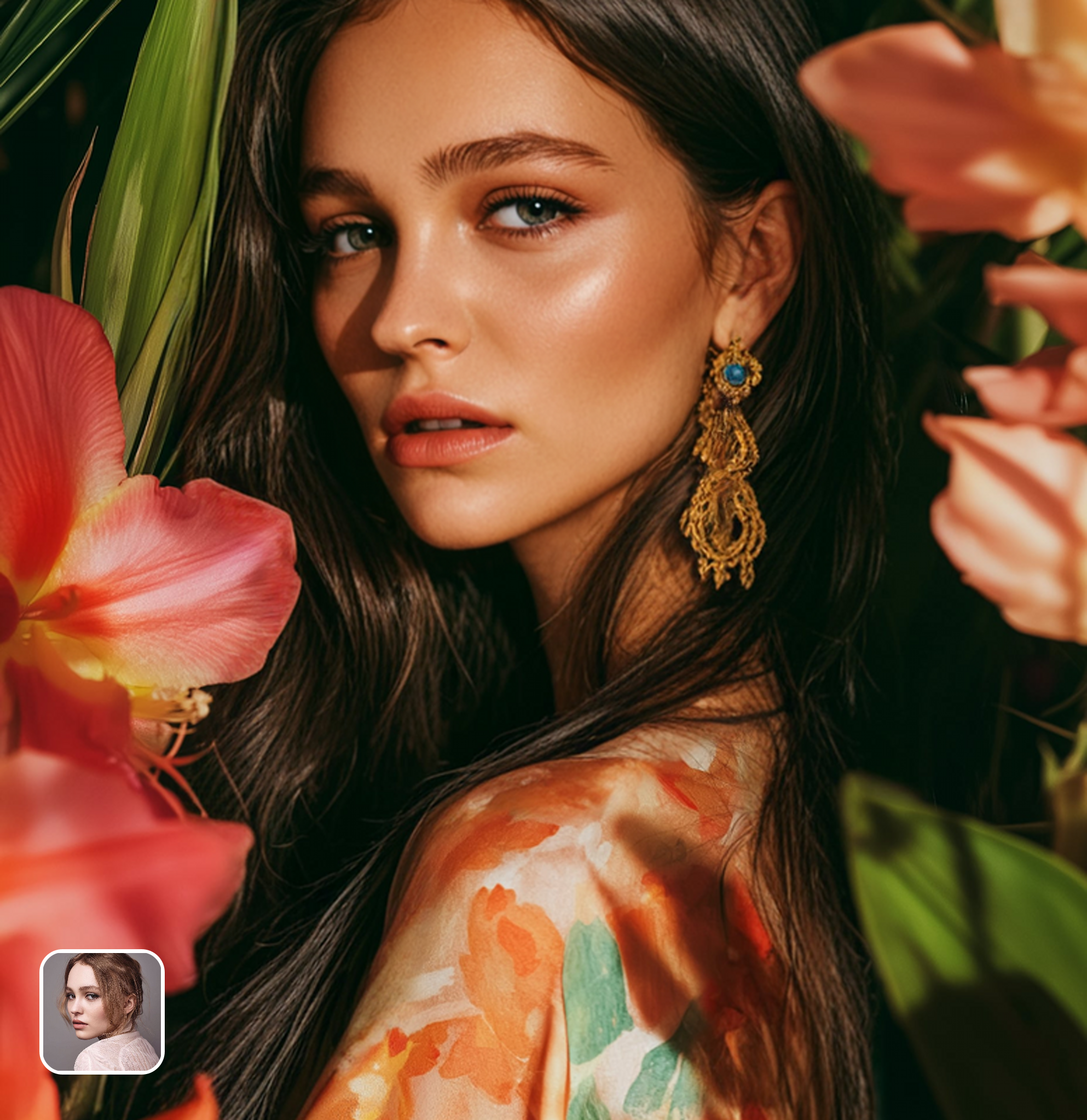 Transform Portraits with Botanical Art