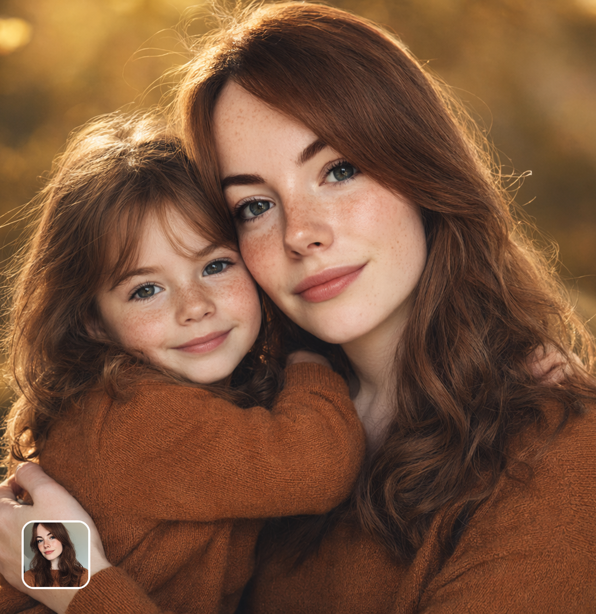 Generate the Viral Hug Yourself Effect from One Photo