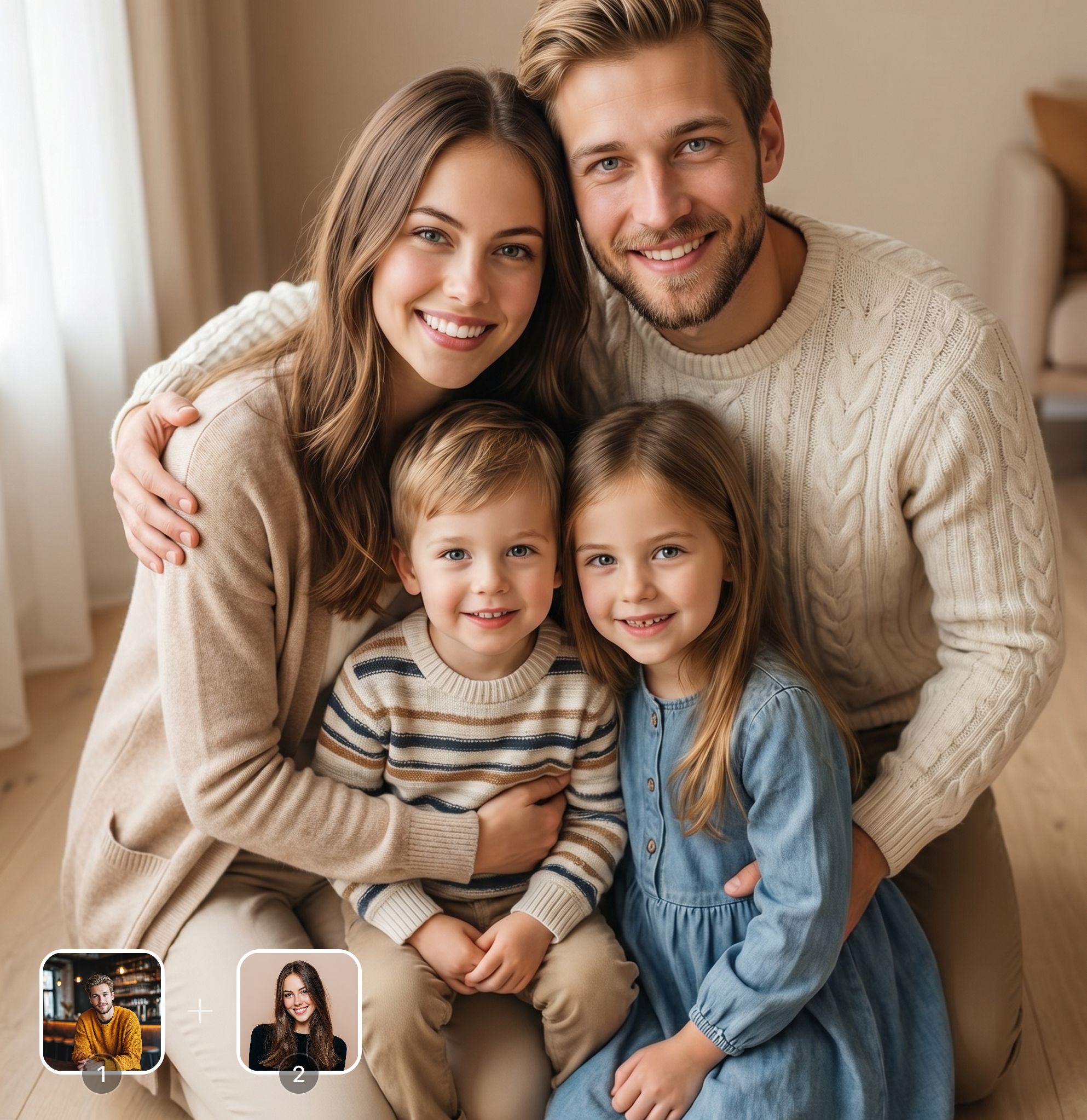 Try Family Portrait Merge Tool for Combined Photo Memories